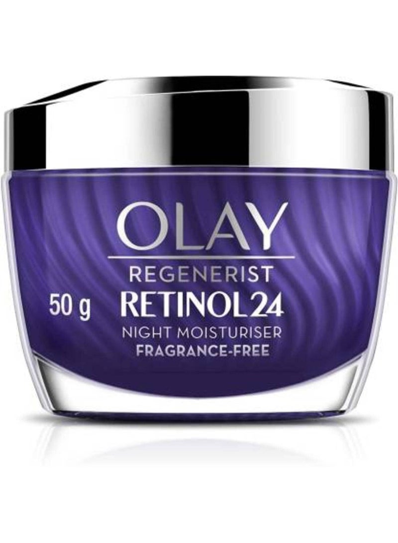 Olay Night Cream: Regenerist Retinol 24 Moisturiser, 50 g & Olay Total Effects Day Cream |with Vitamin B5, Niacinamide, Green Tea, SPF 15 50 gm - Image 2